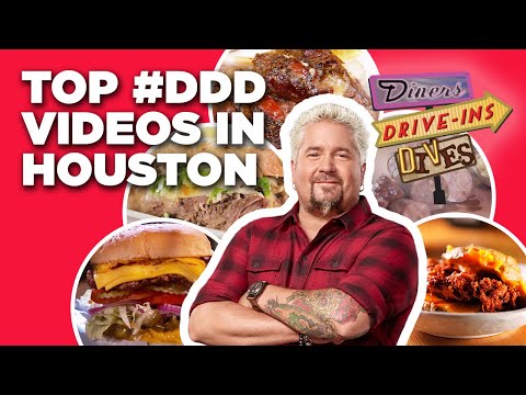 Top #DDD Videos in Houston with Guy Fieri | Diners, Drive-Ins and Dives | Food Network