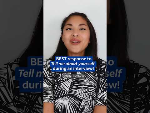 Best Response to “Tell Me About Yourself” Interview Question | #Indeed #InterviewTip #Shorts