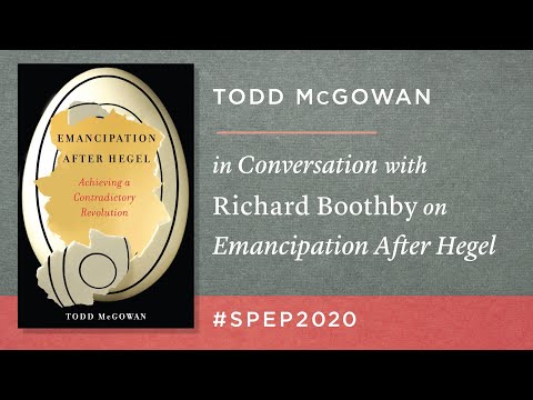 Todd McGowan in Conversation with Richard Boothby  on EMANCIPATION AFTER HEGEL