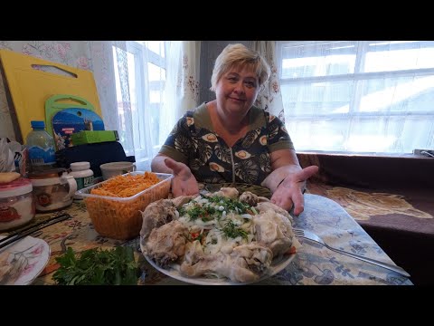 Готовим  БЕШБАРМАК с курочкой/ Мини мукбанг/