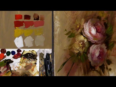 Harmony Of Colors  How to Paint a Rose
