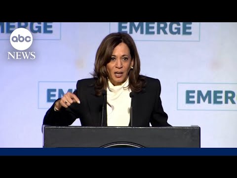 Kamala Harris steps back into limelight in speech criticizing Trump