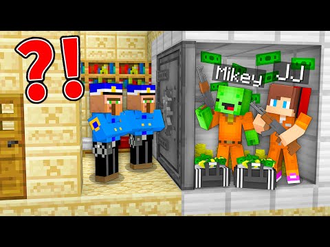 How Mikey and JJ ROBBED a BANK in Minecraft ? - Maizen