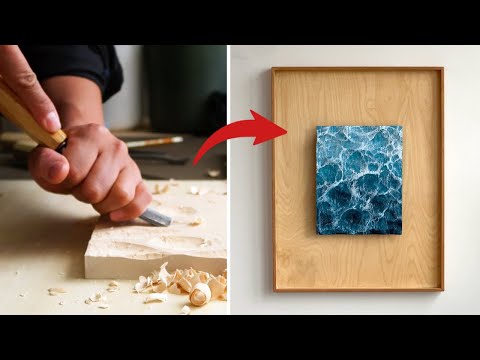 I Tried the Viral Wood Carving Waves Art