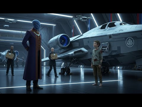 “SIR, I OWN THIS SPACESHIP,” THE ALIEN DIPLOMAT LAUGHED—UNAWARE WHO THAT HOMELESS HUMAN BOY WAS. HFY