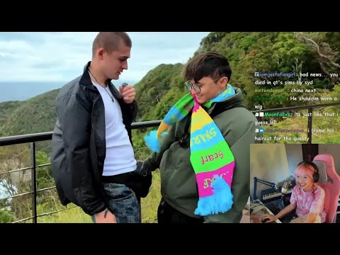 Lilypichu Reacts to Michael Reeves and Ludwig Going Tip To Tip in Japan Day - 1