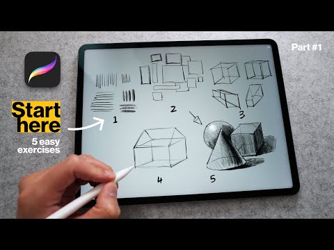 How to Start Drawing from Scratch - Learn to Draw in Procreate Part 1