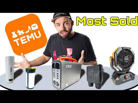 Temu TOP 5 Camping Tech! Does it Suck?