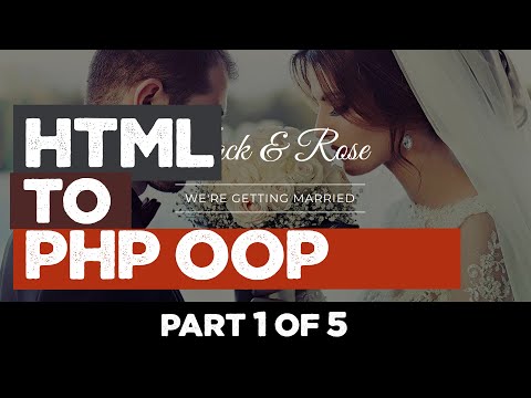 Jack & rose wedding | HTML Template to PHP website | Quick programming tutorial | Part 1/5