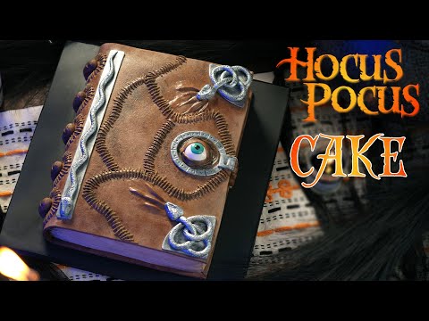 HOCUS POCUS SPELL BOOK CAKE - NERDY NUMMIES