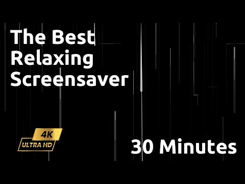 Digital White Flying Lines - Relaxing Screensaver