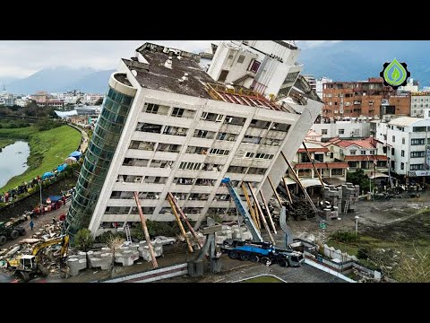 Extreme Fastest Building Demolition Compilation | Amazing Dangerous Crane Operator Skills #17