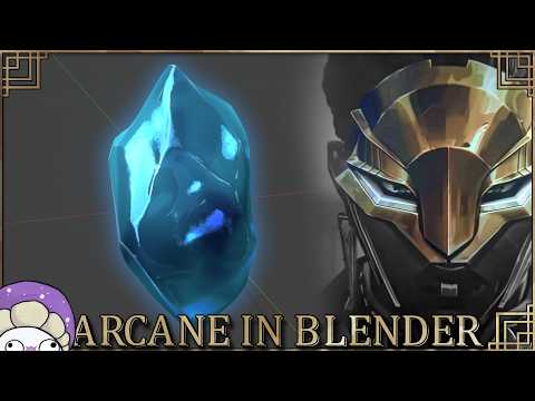 Arcane Shader Challenge in Blender | Chat Picks What I Make! | Comfee Mug