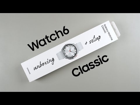 Samsung Galaxy Watch 6 Classic Unboxing and Setup (47mm Silver)