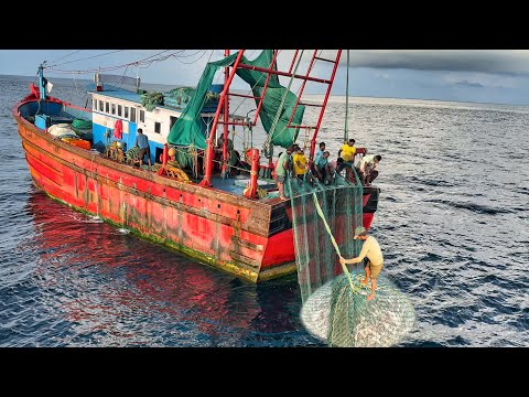 Oh‼️ Life at Risk in Deep Sea | Dangerous Fishing, Cooking & Surviving Giant Waves