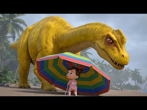 Dinosaur Family Roar Song | Fun Kids Songs | Dinosaur Cartoon | Baby Anna Kids Songs