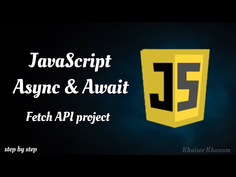 JavaScript Async / Await with project.