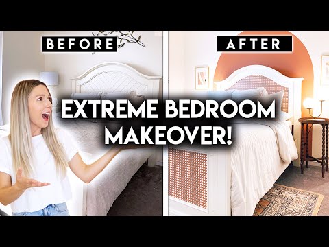 BEDROOM MAKEOVER ON A BUDGET | DIY ROOM TRANSFORMATION