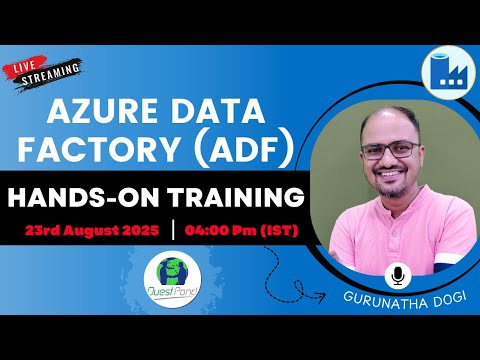 Azure Data Factory Training from this Saturday - 23rd August 2025