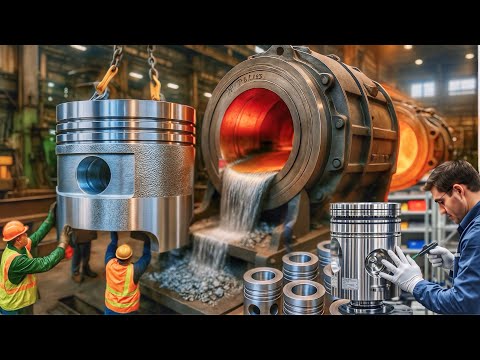 Amazing Production of Huge size Engine Piston are made