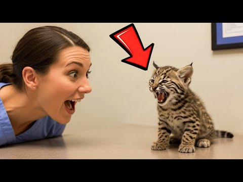 Nobody Expected This Sound From a Tiny Bobcat — Even the Vet Couldn’t Stop Laughing