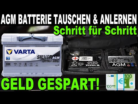 🔋 Replacing, changing, programming, and measuring AGM start-stop batteries | VCDS tutorial instru...