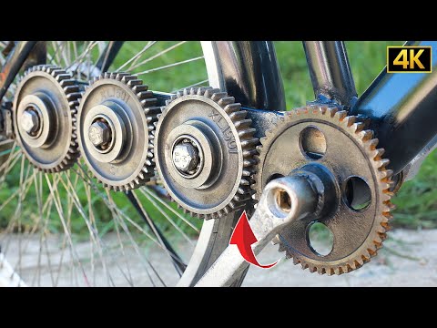 Amazing I Didn't Expect My Bike To Run So Well! Chainless Bike Idea