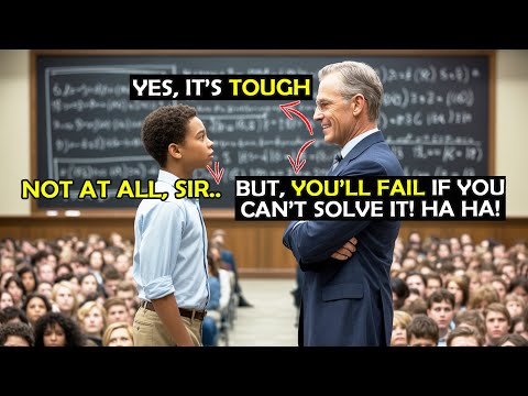 Professor Wrote "IMPOSSIBLE" Calculus Problem to Fail Black Student—10 Minutes Later He SHOCKED MIT!