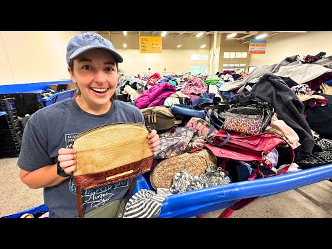 Dozens of Designer Bags Found at Goodwill Outlet!