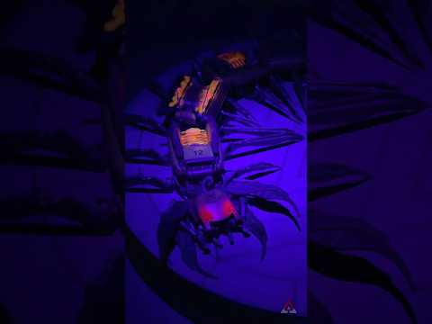 Scratchbuilt Centipede Cryptid -  Black Light
