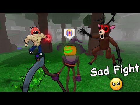 99 Nights In Forest Deer Vs Halloween Guy 🎃