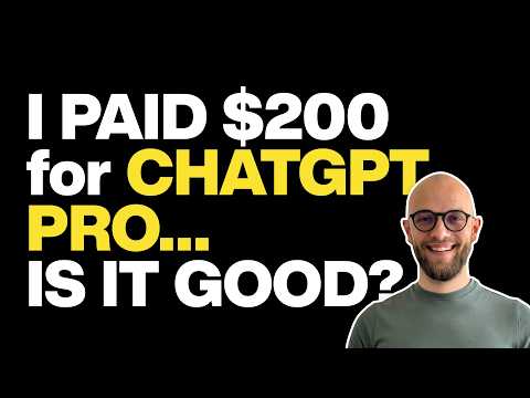New ChatGPT Pro for $200/mo! Is It Really Worth It?