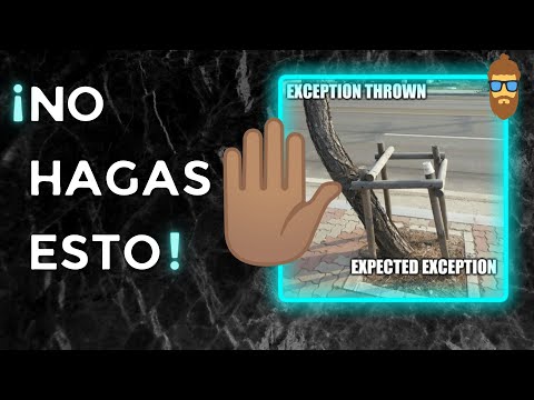 MALAS PRÁCTICAS (ANTI PATRONES) al trabajar con EXCEPCIONES - ¿Cometes alguna?