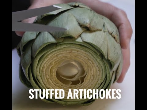 Artichokes Stuffed with Crab