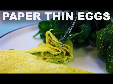 Paper-thin, no-stir omelettes