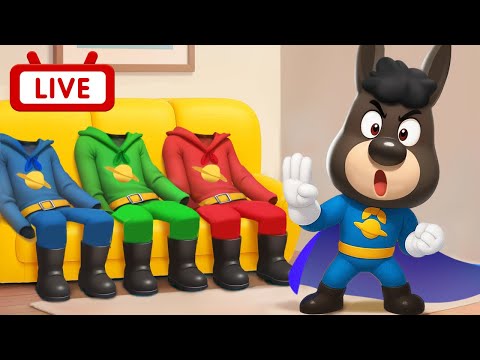 🔴【LIVE】超級英雄+ 更多 | Kids Cartoon | 熱門動畫合集 | 安全警長啦咘啦哆 Sheriff Labrador | BabyBus 寶寶巴士
