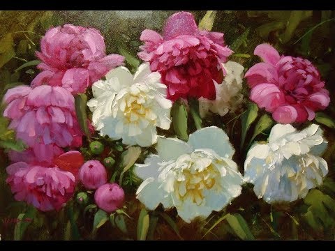 🔝 ХуДоЖнИкИ Красивые Цветы Букет Пионы / Живопись маслом / Художник Вугар Мамедов