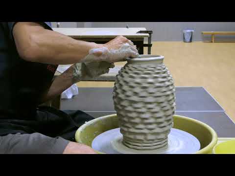 Demonstration with Shozo Michikawa at Leksands folkhögskola (Art College) 15th of July 2018