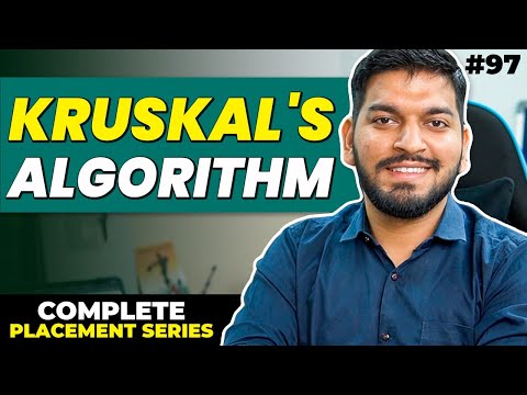 Lecture 97: Kruskal's Algorithm || Disjoint Set || Union by Rank & Path Compression