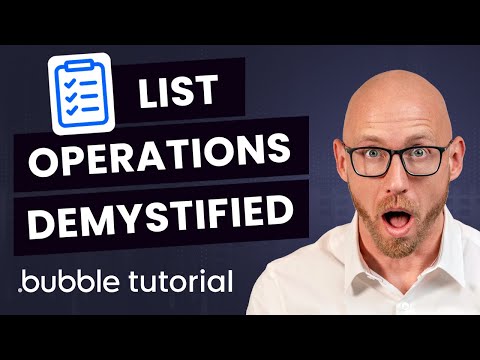 Merged With and Intersect With List Operations Explained – Bubble.io Beginner Tutorial