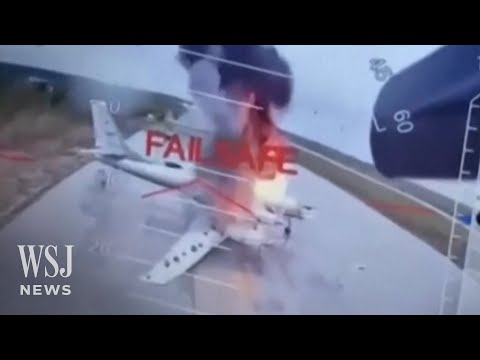 Ukraine Launches Drone Attacks on Russia, Destroying Over 40 Warplanes | WSJ News