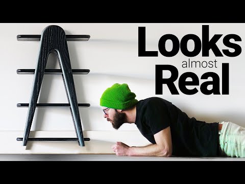 A Floating Side Table, That Almost Looks Like it's Really Floating