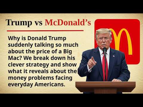 Trump vs McDonald's || 🇺🇸🍔 Learn English Through Story Level 2 || Graded Reader 🎧