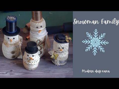 From Crochet Spools to Snowman Magic | Cozy Vintage Winter Craft