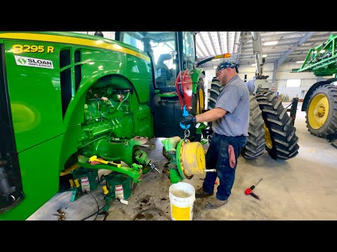 8295R 1500 MFWD Axle Seal Replacement + 8210 Rescue Mission!