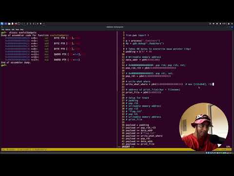 5 - ROP Emporium Walkthroughs - bad chars x64
