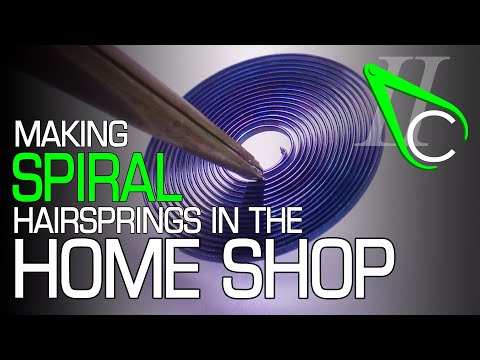 The Process of Making Spiral Hairsprings In The Home Shop #watchmaking