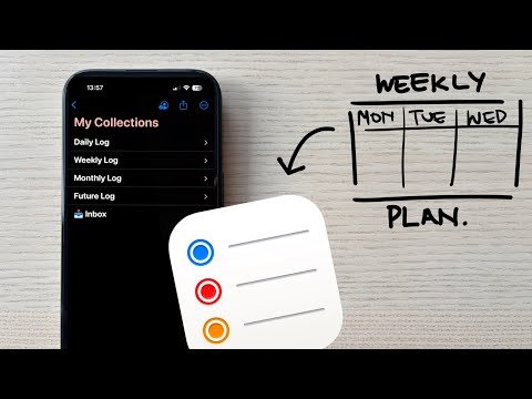 How I Plan My Entire Week with Just ONE Apple Reminders List