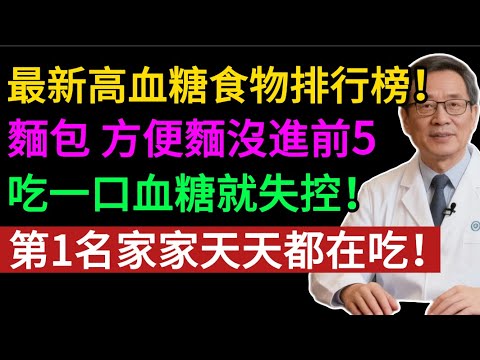 驚！「升糖之王」竟是它！醫生警告：10種「升糖地雷」，吃一口血糖就失控！第一個你就天天吃！#健康知识#老年健康#健康养生#健康之眼