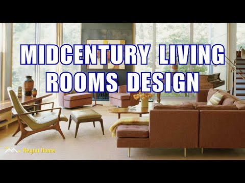 Stylish Midcentury Modern Living Rooms Design Cozy Feel Relax